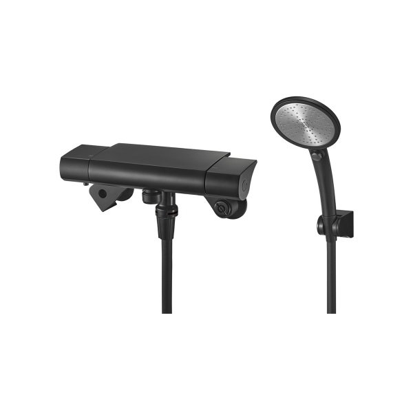 画像1: 三栄水栓 SK18502T5-MDP 混合栓 サーモシャワー混合栓 マットブラック 受注生産品 § (1)