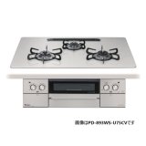 画像: パロマ [PD-893WS-U60CV プロパン] ビルトインコンロ FACEIS GRAND フェイシス グランド 60cm 3口 水なし両面焼グリル ラ・クックグラン(ブラック)同梱 ティアラシルバー