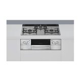 画像: リンナイ [RHS31W33L25RGSTW プロパン] ビルトインコンロ 幅60cm BEIZ(ベイズ) 強火力(左・右) カームシルバー ココットプレート付属 ♪