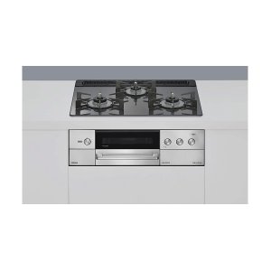 画像: リンナイ [RHS31W38M15RNSTW 都市ガス] ビルトインコンロ 幅60cm DELICIA(デリシア) 強火力(左・右) ツイードシルバー ザ・ココットラウンド付属 ♪