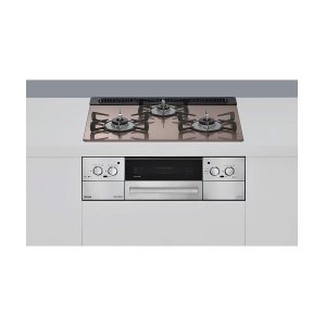 画像: リンナイ [RHS31W42J2RSTW 都市ガス] ビルトインコンロ 幅60cm Lisse(リッセ) 強火力(左・右) スモーキーピンク ココットプレート付属 ♪