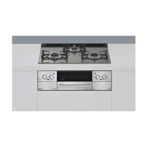 画像: リンナイ [RHS31W42J3RSTW 都市ガス] ビルトインコンロ 幅60cm Lisse(リッセ) 強火力(左・右) クラシックミラー ココットプレート付属 ♪