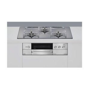 画像: リンナイ [RHS71W38M13RCSTW 都市ガス] ビルトインコンロ 幅75cm DELICIA(デリシア) 強火力(左・右) プラチナミラーD ザ・ココット付属 ♪
