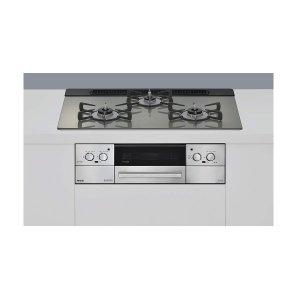 画像: リンナイ [RHS71W42J3RSTW 都市ガス] ビルトインコンロ 幅75cm Lisse(リッセ) 強火力(左・右) クラシックミラー ココットプレート付属 ♪