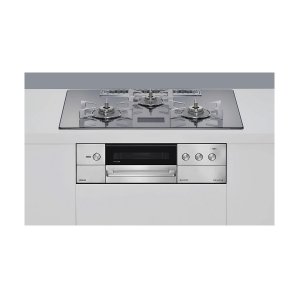 画像: リンナイ [RHS72W38M13VCSTW 都市ガス] ビルトインコンロ 幅75cm DELICIA(デリシア) 強火力(左・右) プラチナミラーD ザ・ココット付属 ♪