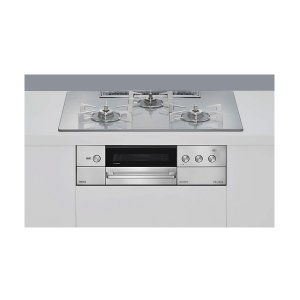 画像: リンナイ [RHS72W38M14RNSTW 都市ガス] ビルトインコンロ 幅75cm DELICIA(デリシア) 強火力(左・右) アローズホワイト ザ・ココットラウンド付属 ♪