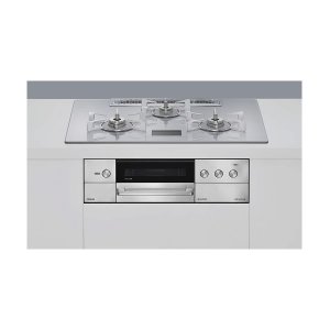 画像: リンナイ [RHS72W38M14VCSTW 都市ガス] ビルトインコンロ 幅75cm DELICIA(デリシア) 強火力(左・右) アローズホワイト ザ・ココット付属 ♪