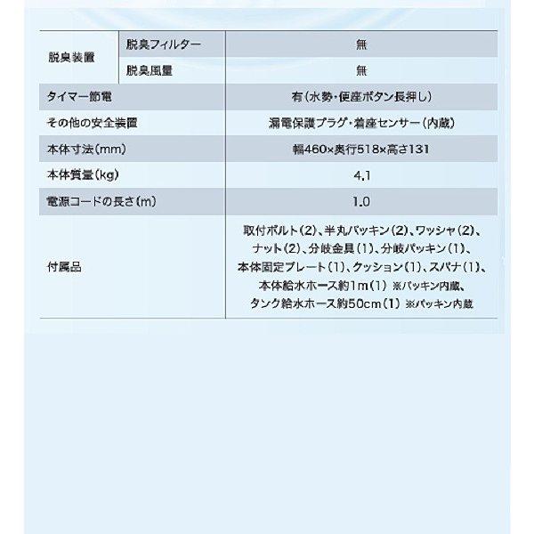 画像5: ハイアール JB-SS01A(C) アイボリー 瞬間式温水洗浄便座 (5)