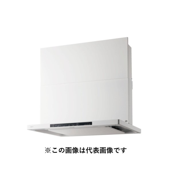 画像1: ノーリツ NFG9S25MWH レンジフード Curara クララ コンロ連動なし スリム型ノンフィルター（シロッコファン） 90cm ホワイト スライド前幕板同梱 ♪ (1)