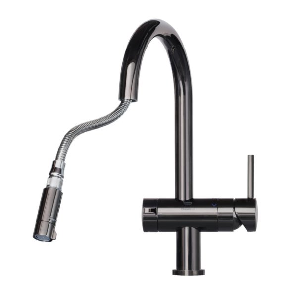 画像3: 三菱ケミカル・クリンスイ F915BK アンダーシンク複合水栓 ビルトイン浄水器 一般地用 クロムブラック (3)