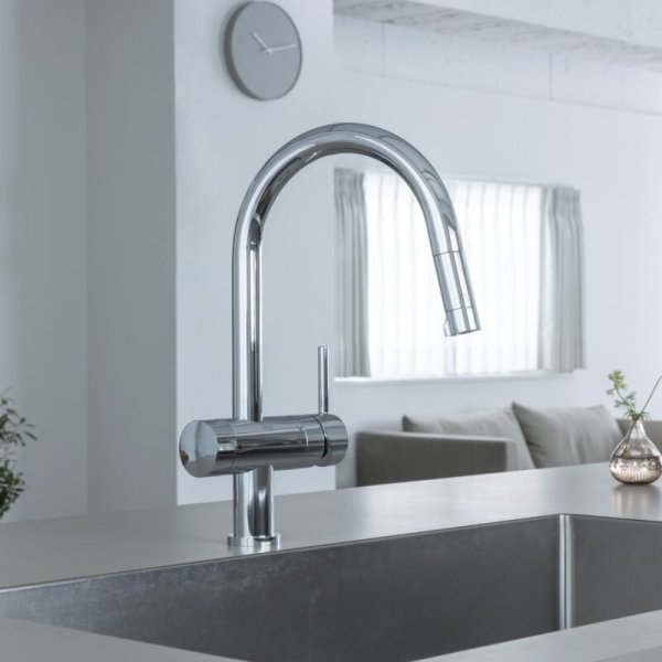 画像1: 三菱ケミカル・クリンスイ F915HU アンダーシンク複合水栓 ビルトイン浄水器 一般地用 (F914HU の後継品) (1)