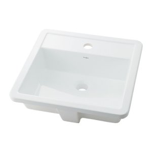 画像: カクダイ 493-076 洗面所 アンダーカウンター式洗面器 Luju オーバーカウンター 陶器製 [♪」