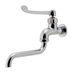 画像: カクダイ 706-164-20QR 水栓金具 厨房用ロングレバー自在水栓 青・赤表示リング付