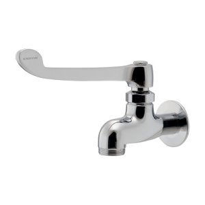 画像: カクダイ 706-165-13QR 水栓金具 厨房用ロングレバー自在水栓本体 青・赤表示リング付