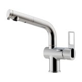画像: カクダイ 117-046-CH 水栓金具 シングルレバー混合栓 CORDIA ブレードホース 逆流防止機能なし