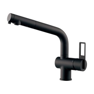 画像: カクダイ 117-047-MD 水栓金具 シングルレバー混合栓 CORDIA ブレードホース 逆流防止機能なし マットブラック