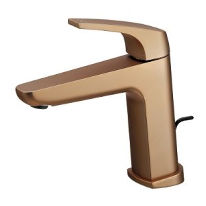 画像: カクダイ 183-357AH-GB 水栓金具 シングルレバー混合栓 AVALO ブレードホース 逆流防止機能なし シャンパンゴールド