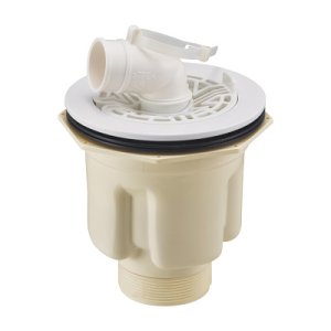 画像: カクダイ 426-170-W 水栓金具 縦引トラップ ホワイト