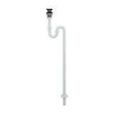 画像: カクダイ 433-330-25W 水栓金具 丸鉢つきSトラップ ホワイト