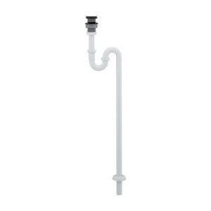 画像: カクダイ 433-330-25W 水栓金具 丸鉢つきSトラップ ホワイト