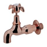画像: カクダイ 702-055-BR 水栓金具 胴長横水栓 Haurva カッパーブラウン