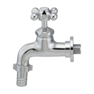 画像: カクダイ 703-130 水栓金具 大流量横水栓 カップリング付