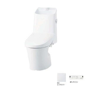 画像: INAX/LIXIL [BC-LV20S+DT-LV281] LVシャワートイレ 一体型便器 手洗付 床排水 ピュアホワイト ♪∀