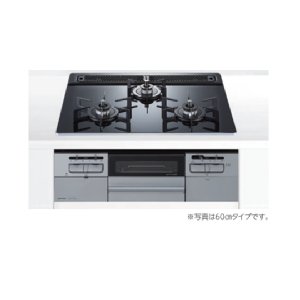 画像: ノーリツ/ハーマン ビルトインコンロ 750ｍｍタイプ Fami ガラストップ 無水両面焼き [DW32V7WTP1SV 都市ガス]