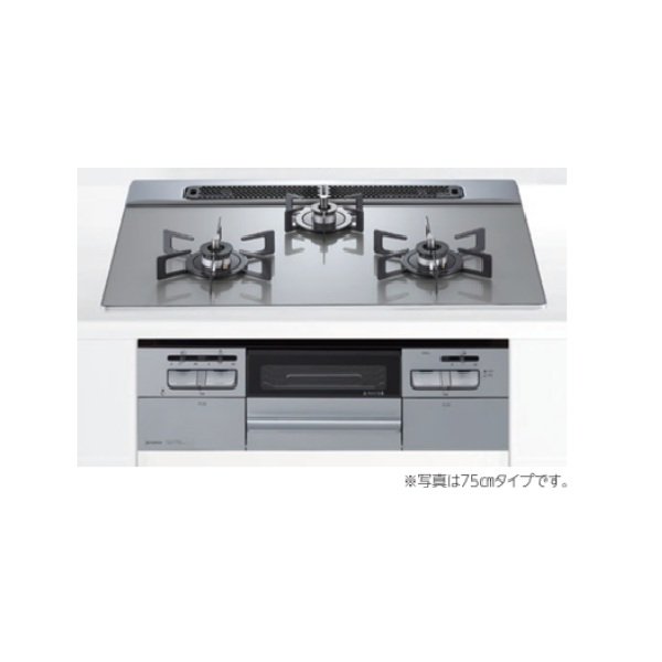 画像1: ノーリツ/ハーマン ビルトインコンロ 600ｍｍタイプ Fami ガラストップ オートグリルタイプ 無水両面焼き [DW32V6WAP2SV プロパン] (1)