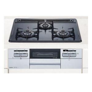 画像: ノーリツ/ハーマン ビルトインコンロ 600ｍｍタイプ Metal Top ホーロートップ 無水片面・両面焼き [DW32T5WTQ1SV 都市ガス]