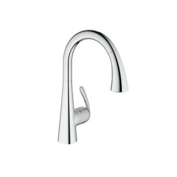 画像1: グローエ JP350900 キッチン用水栓 ゼドラ シングルレバーキッチン混合栓 CS仕様 (1)