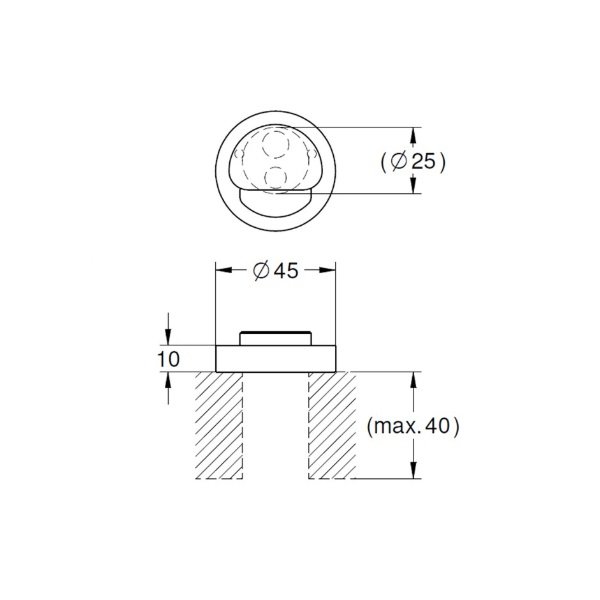 画像2: グローエ JPK90801 パーツ 自動単水栓用取付穴変換アダプター (2)