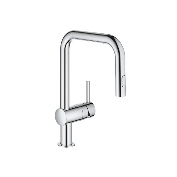 画像1: グローエ 3028220C キッチン用水栓 ミンタ シングルレバーキッチン混合栓CS仕様 (1)