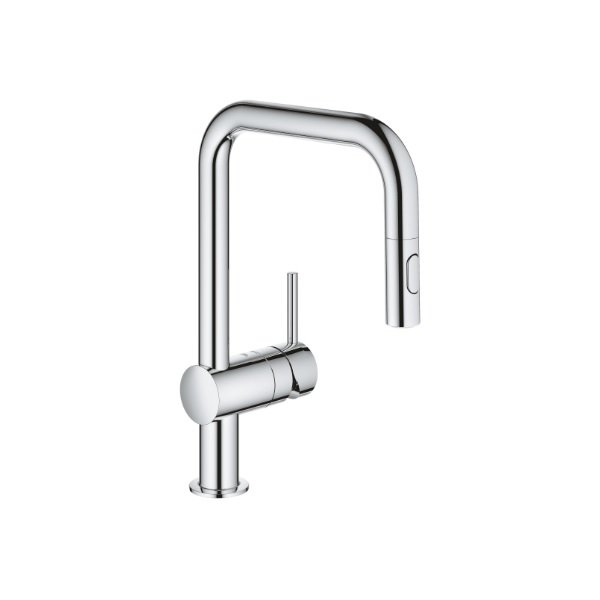 画像1: グローエ 3028220J キッチン用水栓 ミンタ シングルレバーキッチン混合栓CS仕様 (1)