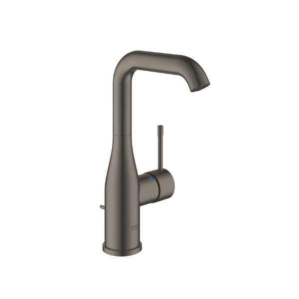 画像1: グローエ 32628AL1J 洗面用水栓 シングルレバー洗面混合栓(引棒付)(ブラッシュドハードグラファイト) (1)