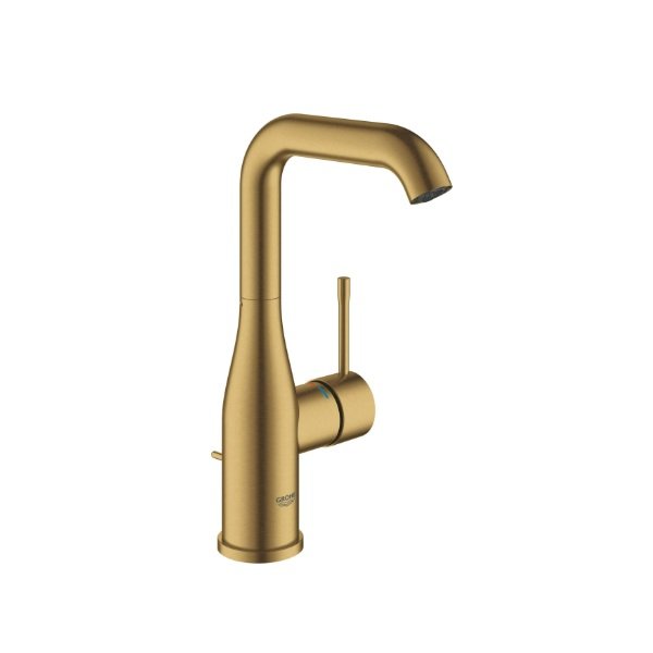 画像1: グローエ 32628GN1J 洗面用水栓 シングルレバー洗面混合栓(引棒付)(ブラッシュドクールサンライズ) (1)