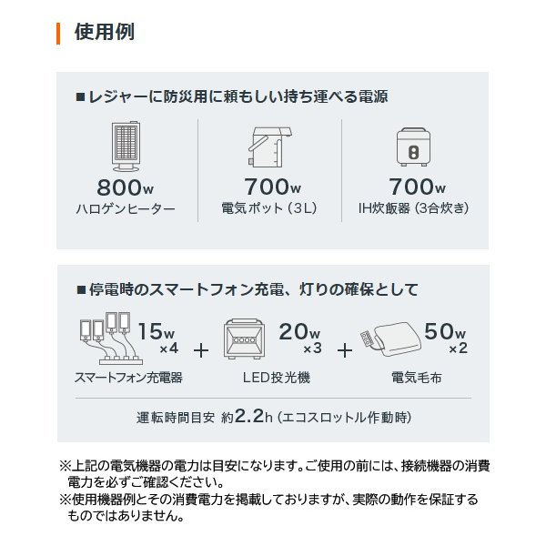 画像5: ホンダ EU9IGB(エネポ) 正弦波インバーター搭載発電機 超低騒音型 ガス発電機 カセットボンベ(2本)用 ♪ (5)