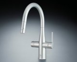 画像: INAX/LIXIL RGF-931YC/SA キッチン用ミネラル浄水栓 Greentap グリーンタップ (常温・冷水) クールシルバー(サテンメッキ) 水栓金具