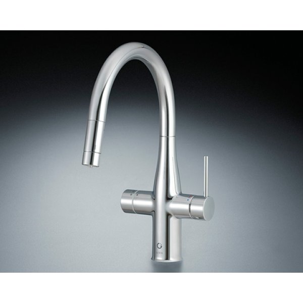 画像1: INAX/LIXIL RGF-931YC キッチン用ミネラル浄水栓 Greentap グリーンタップ (常温・冷水) ニッケルクロムメッキ 水栓金具 (1)