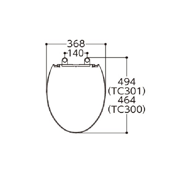 画像3: TOTO [TC300 パステルアイボリー] 普通便座 ソフト閉止付き レギュラーサイズ (3)