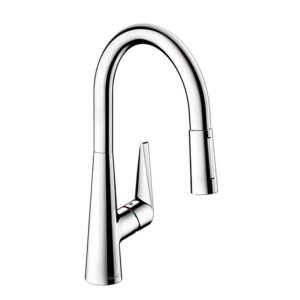 画像: セラトレーディング HG72813Y タリスS キッチン用湯水混合栓(スパウト引出しタイプ) クロム ♪