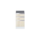 画像: onedo/ワンド/旧マイセット KTD5-85-45TD-RV 木目 KTD5型 ハイトップ 調理台 引出し3段 間口45cm 奥行55cm ♪