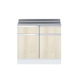 画像: onedo/ワンド/旧マイセット KTD5-85-90T-RV 木目 KTD5型 ハイトップ 調理台 引出し1段 間口90cm 奥行55cm ♪