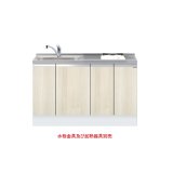 画像: onedo/ワンド/旧マイセット KTD6-85-135DS1-(左/右)-RV 木目 KTD6型 深型 ビルトイン流し台 トップ出し ベースキャビネット 間口135cm 奥行60cm ♪