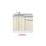 画像: onedo/ワンド/旧マイセット KTD6-85-100DS-(左/右)-RV 木目 KTD6型 深型 組合せ型流し台 トップ出し 一槽流し台 間口100cm 奥行60cm ♪