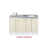 画像: onedo/ワンド/旧マイセット KTD6-85-135DS-(左/右)-RV 木目 KTD6型 深型 組合せ型流し台 トップ出し 一槽流し台 間口135cm 奥行60cm ♪