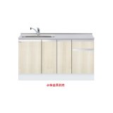 画像: onedo/ワンド/旧マイセット KTD6-85-150DS-(左/右)-RV 木目 KTD6型 深型 組合せ型流し台 トップ出し 一槽流し台 間口150cm 奥行60cm ♪