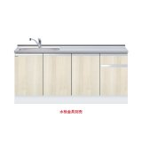 画像: onedo/ワンド/旧マイセット KTD6-85-180DS-(左/右)-RV 木目 KTD6型 深型 組合せ型流し台 トップ出し 一槽流し台 間口180cm 奥行60cm ♪