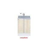 画像: onedo/ワンド/旧マイセット KTD6-85-60DS-RV 木目 KTD6型 深型 組合せ型流し台 トップ出し 全槽流し台 間口60cm 奥行60cm ♪