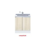 画像: onedo/ワンド/旧マイセット KTD6-85-75DS-RV 木目 KTD6型 深型 組合せ型流し台 トップ出し 全槽流し台 間口75cm 奥行60cm ♪